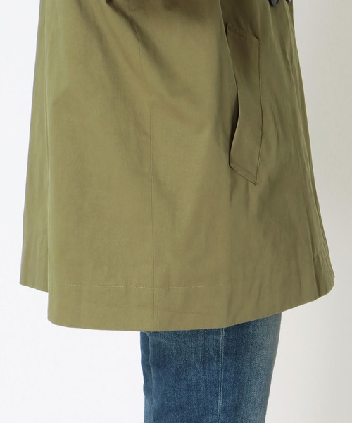 Three Four Time（ｽﾘｰﾌｫｰﾀｲﾑ）の「MA-1スリーブビックカラーハーフコート（その他アウター・レディース・ブラック/カーキ・FREE）」の11枚目の写真