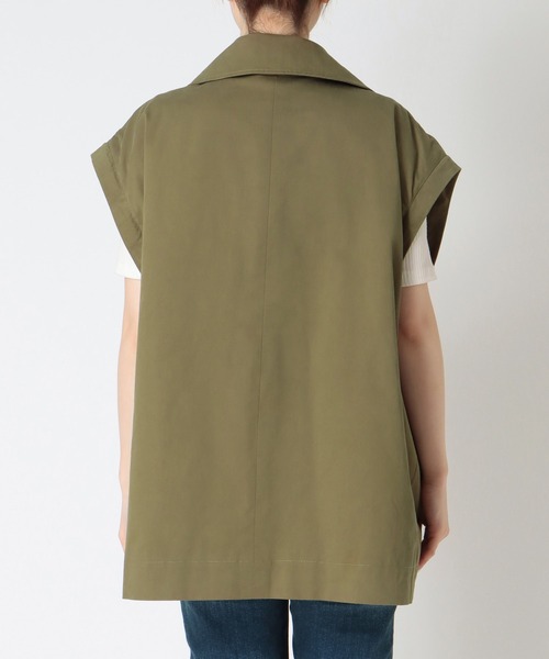 Three Four Time（ｽﾘｰﾌｫｰﾀｲﾑ）の「MA-1スリーブビックカラーハーフコート（その他アウター・レディース・ブラック/カーキ・FREE）」の16枚目の写真