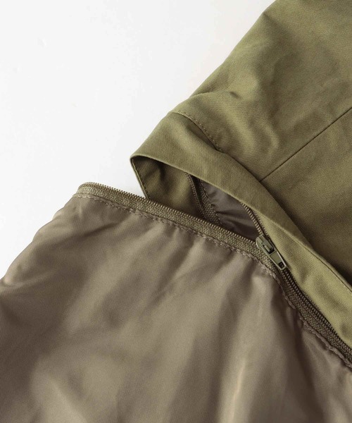 Three Four Time（ｽﾘｰﾌｫｰﾀｲﾑ）の「MA-1スリーブビックカラーハーフコート（その他アウター・レディース・ブラック/カーキ・FREE）」の17枚目の写真