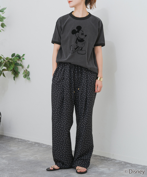 Spick & Span(スピックアンドスパン)の「GOOD ROCK SPEED / グッドロックスピード / ミッキー / リンガーTシャツ(Tシャツ/カットソー・レディース・ネイビー/チャコールグレー・MEDIUM)」の10枚目の写真