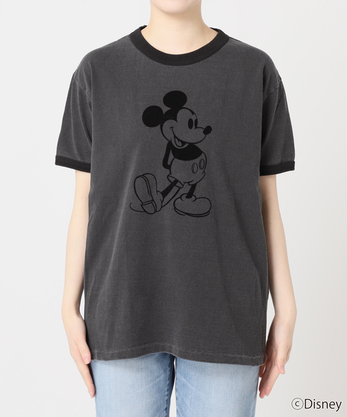 Spick & Span(スピックアンドスパン)の「GOOD ROCK SPEED / グッドロックスピード / ミッキー / リンガーTシャツ(Tシャツ/カットソー・レディース・ネイビー/チャコールグレー・MEDIUM)」の19枚目の写真