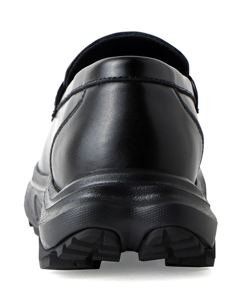 Midland FootWears(ミッドランド フットウエアーズ)の「【+6.5cm厚底】スタイルアップ ボリュームソール タッセル ローファー / Midland Footwears 000013(ローファー・メンズ・ブラック・S/M/L)」の9枚目の写真
