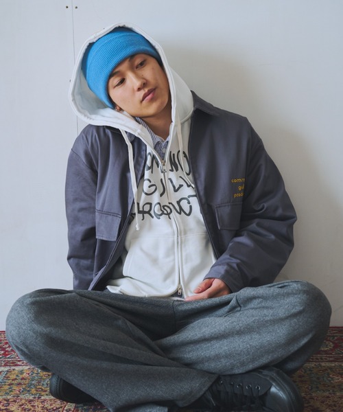 common gull products.(コモンガルプロダクツ)の「街のチノジャケット(カバーオール・レディース・ブラック系/ベージュ系/ネイビー/グレー系・LARGE/MEDIUM)」の16枚目の写真
