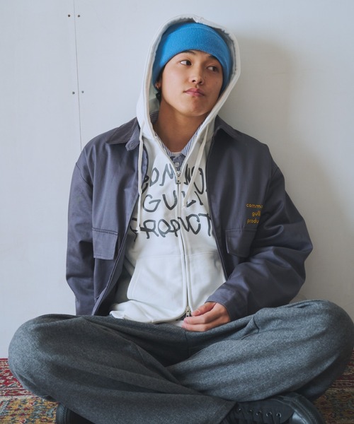 common gull products.(コモンガルプロダクツ)の「街のチノジャケット(カバーオール・レディース・ブラック系/ベージュ系/ネイビー/グレー系・LARGE/MEDIUM)」の17枚目の写真