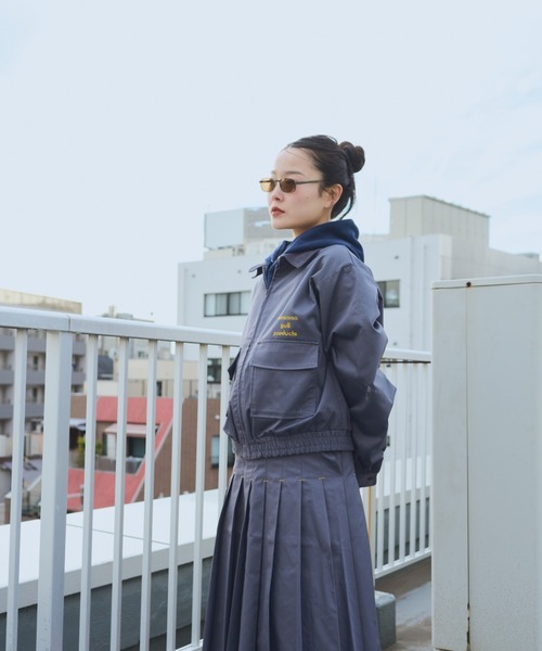 common gull products.(コモンガルプロダクツ)の「街のチノジャケット(カバーオール・レディース・ブラック系/ベージュ系/ネイビー/グレー系・LARGE/MEDIUM)」の10枚目の写真