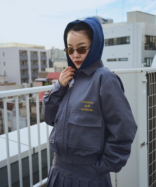 common gull products.(コモンガルプロダクツ)の「街のチノジャケット(カバーオール・レディース・ブラック系/ベージュ系/ネイビー/グレー系・LARGE/MEDIUM)」の5枚目の写真