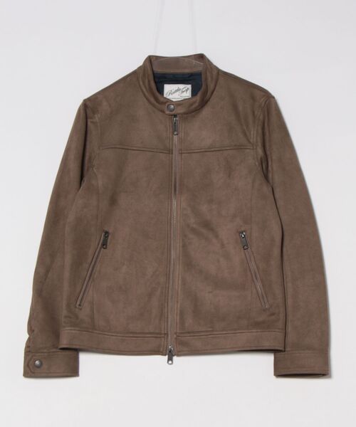 RATTLE TRAP（ラトルトラップ）の「フェイクスウェード/フェイクレザーシングルライダース（ライダースジャケット・メンズ・ブラック系/カーキ/グレー/グレー系/ブラック・S/M/L）」の5枚目の写真