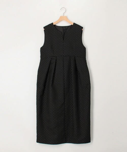 MICO COULIER（ミコクリエ）の「《オケージョン対応》小花ラメジャガードワンピース（ワンピース・レディース・ブラック系その他・38）」の5枚目の写真