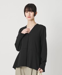 BEAUTY&YOUTH UNITED ARROWS | 【WEB限定 Wardrobe DAILY MINIMAL】ペプラム Vネックプルオーバーカットソー(Tシャツ/カットソー)