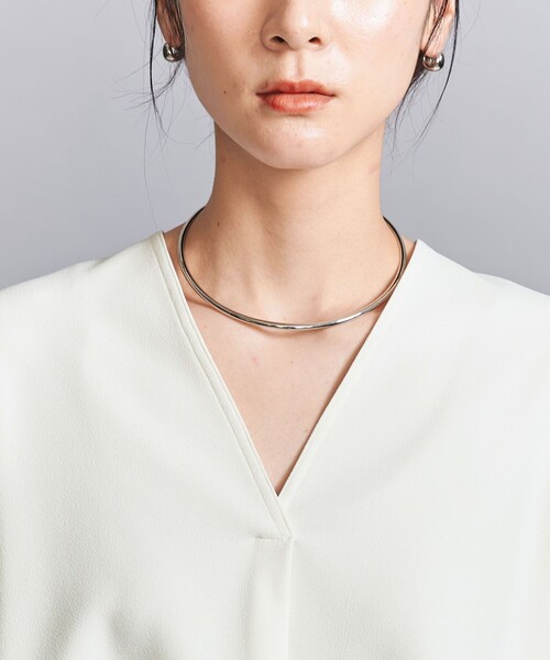 WEB限定 Wardrobe DAILY MINIMAL】ペプラム Vネックプルオーバー
