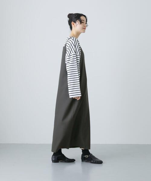 かぐれ（カグレ）の「『2WAY仕様』ウールトロVネックワンピース