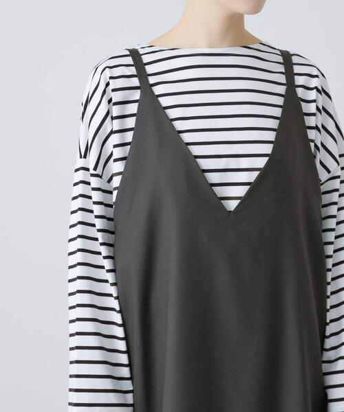 かぐれ Vネックウールニットワンピース かぐれ】Vネックウールニット