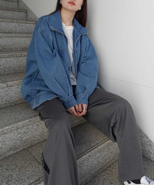 CORNERS by KR（コーナーズバイケーアール）の「【CORNERS by KR】グリッターライントラックパンツ（スラックス・レディース・ブラウン/ブラック/グレー・M）」の4枚目の写真