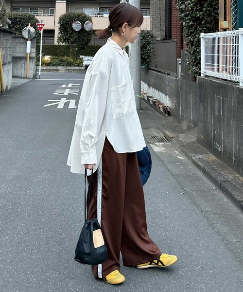 CORNERS by KR（コーナーズバイケーアール）の「【CORNERS by KR】グリッターライントラックパンツ（スラックス・レディース・ブラウン/ブラック/グレー・M）」の22枚目の写真