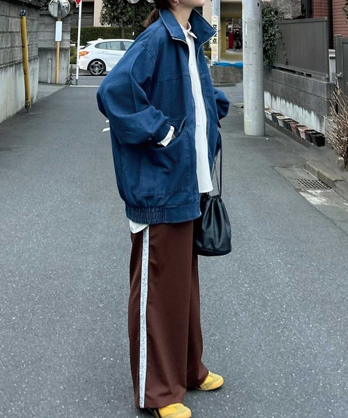 CORNERS by KR(コーナーズバイケーアール)の「【CORNERS by KR】グリッターライントラックパンツ(スラックス・レディース・ブラウン/ブラック/グレー・M)」の16枚目の写真