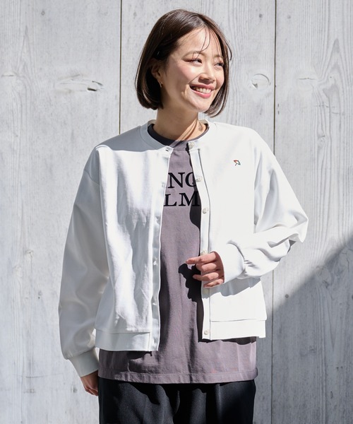 Arnold Palmer（アーノルドパーマー）の「カノコ クルーネック カーディガン（カーディガン/ボレロ・レディース・サックスブルー/ブラック/ホワイト・L/M/S）」の19枚目の写真