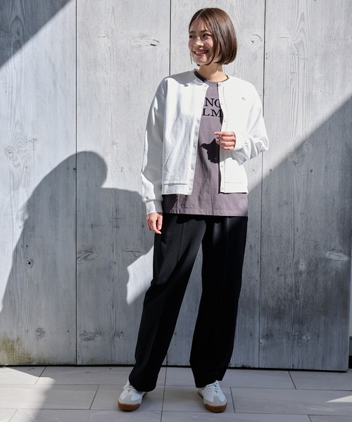 Arnold Palmer（アーノルドパーマー）の「カノコ クルーネック カーディガン（カーディガン/ボレロ・レディース・サックスブルー/ブラック/ホワイト・L/M/S）」の21枚目の写真