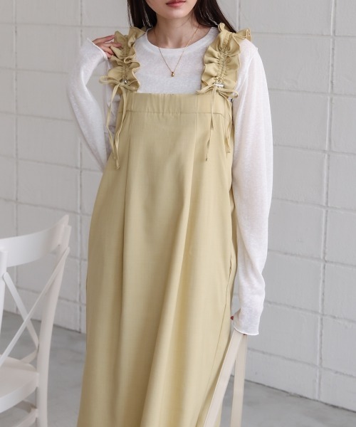 正規品♡スフレ♡BEARワンピース♡ベージュ B:MING by BEAMS（ビーミング by ビームス）【洗える】カット