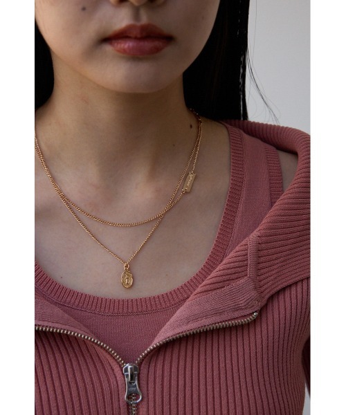 AZUL by moussy(アズールバイマウジー)の「マルチチャーム2連ネックレス(ネックレス・レディース・シルバー/ゴールド系その他・FREE)」の12枚目の写真
