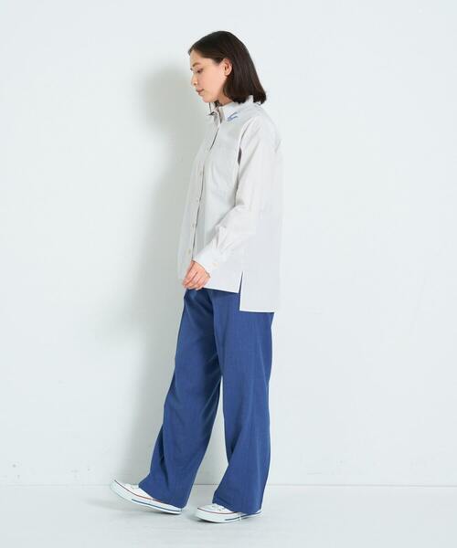 ADIEU TRISTESSE（アデュートリステス）の「センタープレスストレートパンツ（その他パンツ・レディース・ブラック/ブルー・38/40）」の6枚目の写真