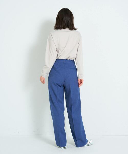 ADIEU TRISTESSE（アデュートリステス）の「センタープレスストレートパンツ（その他パンツ・レディース・ブラック/ブルー・38/40）」の8枚目の写真