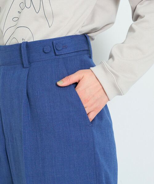 ADIEU TRISTESSE（アデュートリステス）の「センタープレスストレートパンツ（その他パンツ・レディース・ブラック/ブルー・38/40）」の15枚目の写真