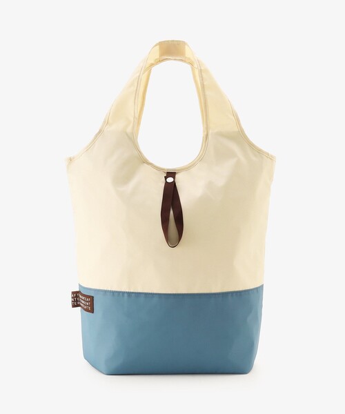 Afternoon Tea（アフタヌーンティー）の「バイカラー抗菌保冷ショッピングラップバッグL（エコバッグ/サブバッグ・レディース・ブルー/ピンク・ONE SIZE）」の2枚目の写真