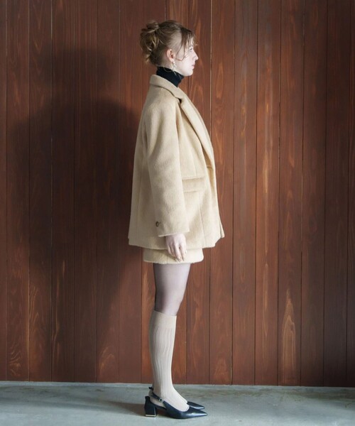 ACKA/エーシーケーエー】mohair lacket/モヘアジャケット（テーラード