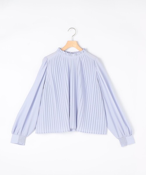 MICO COULIER（ミコクリエ）の「《オケージョン対応》ジョーゼットプリーツブラウス（シャツ/ブラウス・レディース・サックスブルー/ホワイト系その他/オフホワイト・38）」の11枚目の写真