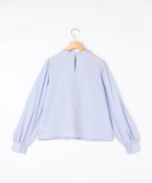 MICO COULIER（ミコクリエ）の「《オケージョン対応》ジョーゼットプリーツブラウス（シャツ/ブラウス・レディース・サックスブルー/ホワイト系その他/オフホワイト・38）」の16枚目の写真