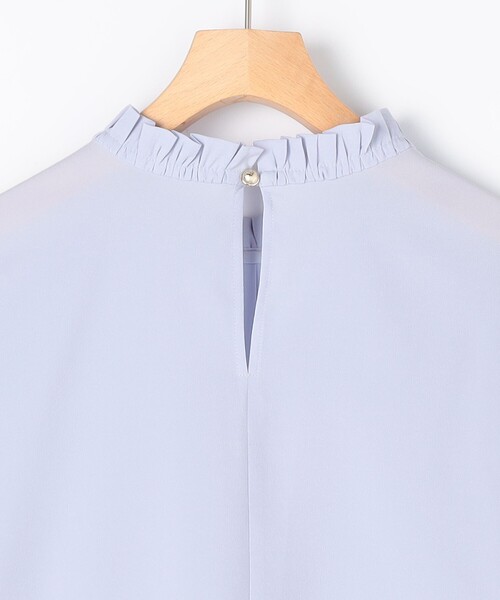 MICO COULIER（ミコクリエ）の「《オケージョン対応》ジョーゼットプリーツブラウス（シャツ/ブラウス・レディース・サックスブルー/ホワイト系その他/オフホワイト・38）」の17枚目の写真