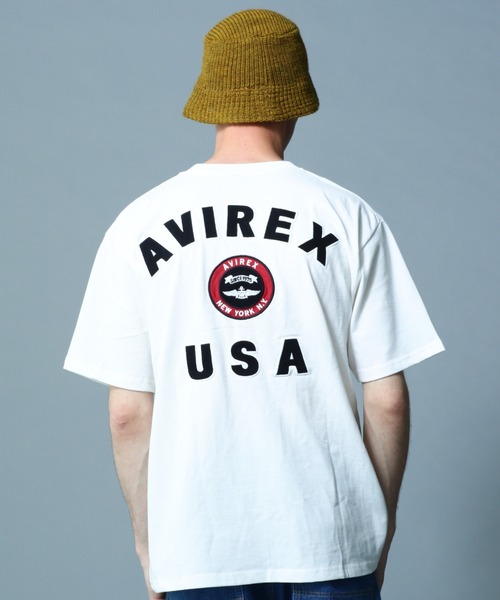 L／S VARSITY LOGO T-SHIRT／ バーシティロゴTシャツ VARSITY LOGO T-SHIRT / バーシティ ロゴ 半袖Tシャツ / AVIREX