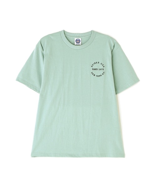 ★ドイツ発* *新作*Varsity ロゴTシャツ/ALOE★ VARSITY LOGO T-SHIRT / バーシティ ロゴ 半袖Tシャツ / AVIREX