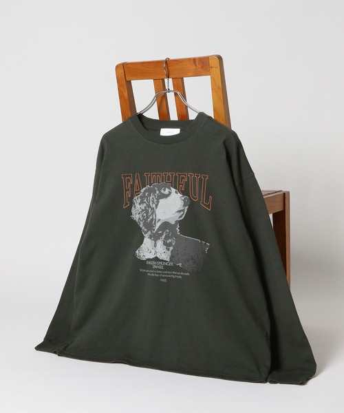 RAGEBLUE（レイジブルー）の「アニマルプリント/オーバーサイズロンT（Tシャツ/カットソー・メンズ・その他4/ホワイト/その他19・MEDIUM/LARGE）」の3枚目の写真