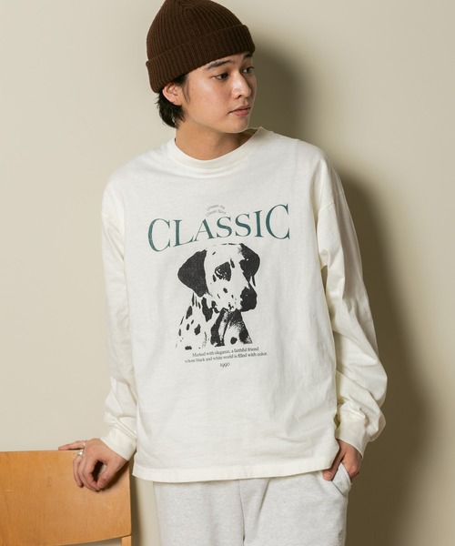 RAGEBLUE（レイジブルー）の「アニマルプリント/オーバーサイズロンT（Tシャツ/カットソー・メンズ・その他4/ホワイト/その他19・MEDIUM/LARGE）」の6枚目の写真
