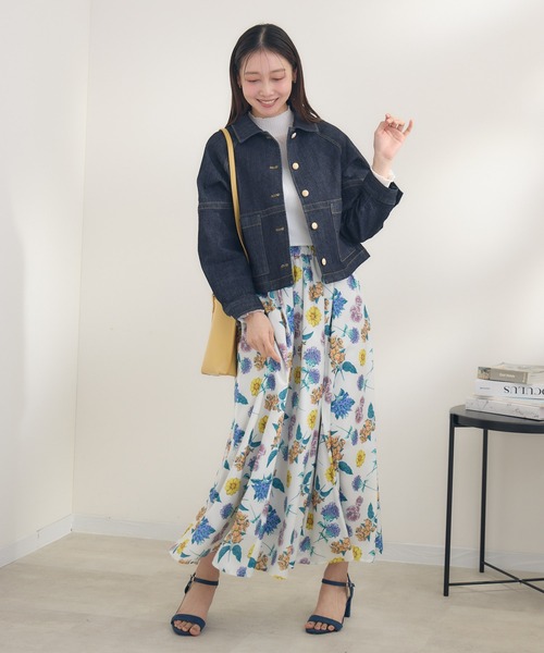 KATHARINE ROSS（キャサリンロス）の「【margaux/マルゴー】ゴールド釦デニムジャケット（デニムジャケット・レディース・ネイビー・MEDIUM）」の8枚目の写真