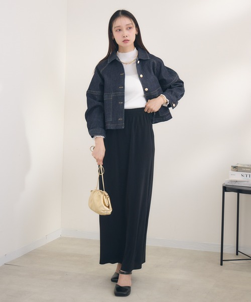 KATHARINE ROSS（キャサリンロス）の「【margaux/マルゴー】ゴールド釦デニムジャケット（デニムジャケット・レディース・ネイビー・MEDIUM）」の9枚目の写真