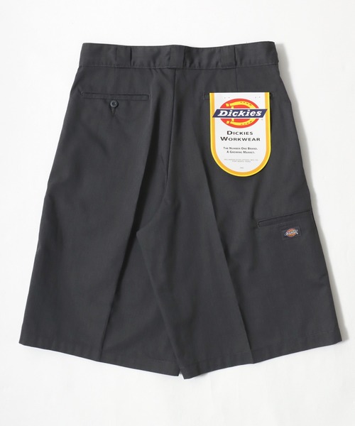 Dickies（ディッキーズ）の「Dickies（ディッキーズ）TCツイル・デニム　ワイドシルエットハーフパンツ レディース メンズ  ユニセックス（チノパンツ・レディース・インディゴブルー/ベージュ/カーキ/ブラック/ブラック系その他/チャコールグレー・S/L/M）」の14枚目の写真