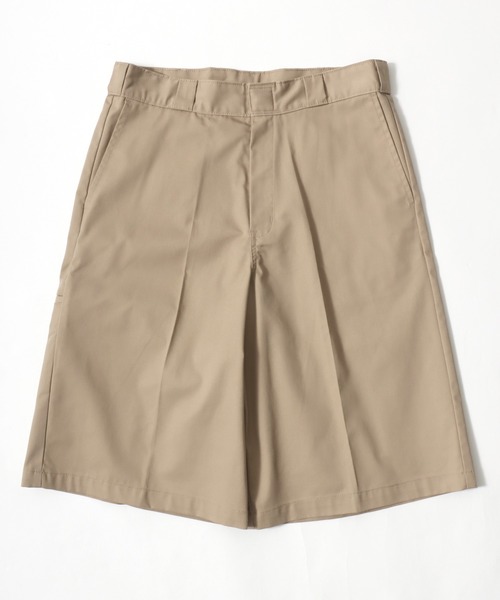 Dickies（ディッキーズ）の「Dickies（ディッキーズ）TCツイル・デニム　ワイドシルエットハーフパンツ レディース メンズ  ユニセックス（チノパンツ・レディース・インディゴブルー/ベージュ/カーキ/ブラック/ブラック系その他/チャコールグレー・S/L/M）」の16枚目の写真
