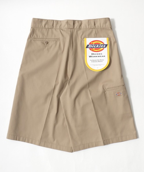 Dickies（ディッキーズ）の「Dickies（ディッキーズ）TCツイル・デニム　ワイドシルエットハーフパンツ レディース メンズ  ユニセックス（チノパンツ・レディース・インディゴブルー/ベージュ/カーキ/ブラック/ブラック系その他/チャコールグレー・S/L/M）」の17枚目の写真