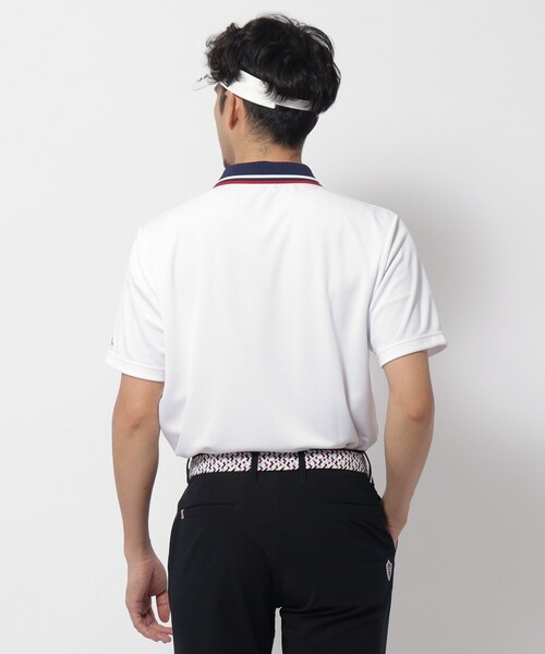 adabat（アダバット）の「【新レーベル ADABAT NAVY】UVカット/吸水速乾 クレリックドライポロシャツ（ポロシャツ・メンズ・ブラック/ネイビー/ホワイト・46/48/50/52）」の5枚目の写真