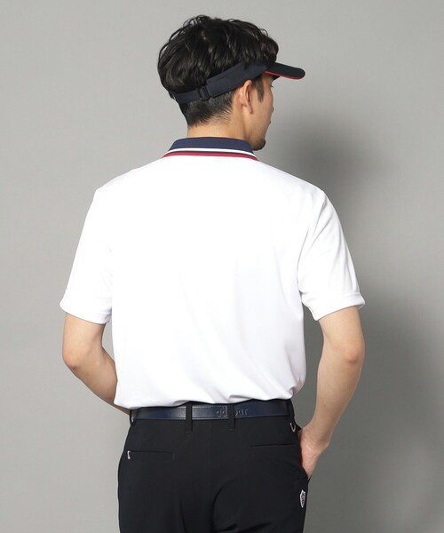 adabat（アダバット）の「【新レーベル ADABAT NAVY】UVカット/吸水速乾 クレリックドライポロシャツ（ポロシャツ・メンズ・ブラック/ネイビー/ホワイト・46/48/50/52）」の6枚目の写真