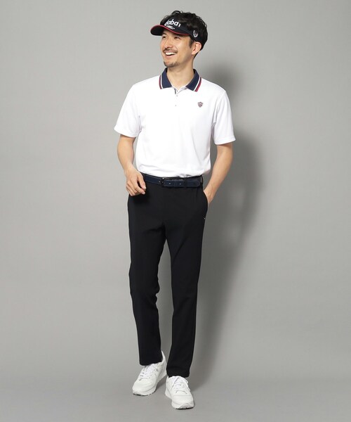 adabat（アダバット）の「【新レーベル ADABAT NAVY】UVカット/吸水速乾 クレリックドライポロシャツ（ポロシャツ・メンズ・ブラック/ネイビー/ホワイト・46/48/50/52）」の7枚目の写真