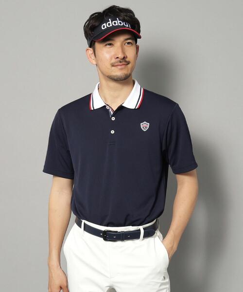 adabat(アダバット)の「【新レーベル ADABAT NAVY】UVカット/吸水速乾 クレリックドライポロシャツ(ポロシャツ・メンズ・ブラック/ネイビー/ホワイト・46/48/50/52)」の12枚目の写真