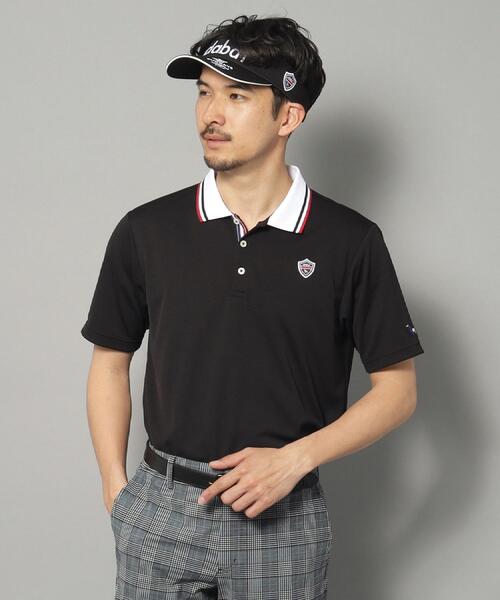 adabat(アダバット)の「【新レーベル ADABAT NAVY】UVカット/吸水速乾 クレリックドライポロシャツ(ポロシャツ・メンズ・ブラック/ネイビー/ホワイト・46/48/50/52)」の2枚目の写真