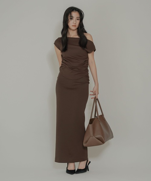 tシャツ 2WAY ドレープ プルオーバー ( セットアップ可 ) KINO THE KEI レディース 2WAY ドレープ プルオーバー ( セットアップ可 ) KINO THE KEI