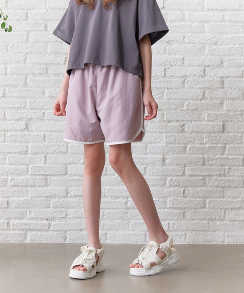 GLOBAL WORK(グローバルワーク)の「DRY/パイピングショーツ/321476(その他パンツ・キッズ・ピンク/グリーン/グレー/ブルー/ブラック・130cm/140cm/150cm/160cm)」の5枚目の写真