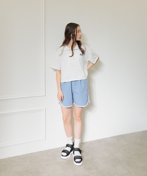 GLOBAL WORK(グローバルワーク)の「DRY/パイピングショーツ/321476(その他パンツ・キッズ・ピンク/グリーン/グレー/ブルー/ブラック・130cm/140cm/150cm/160cm)」の6枚目の写真