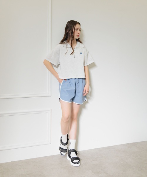 GLOBAL WORK(グローバルワーク)の「DRY/パイピングショーツ/321476(その他パンツ・キッズ・ピンク/グリーン/グレー/ブルー/ブラック・130cm/140cm/150cm/160cm)」の8枚目の写真