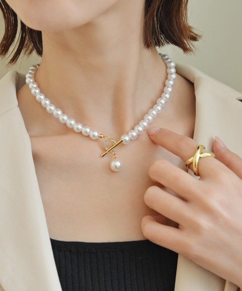 styiro（スタイロ）の「ホワイトパールネックレス ボリューム（ネックレス・レディース・ホワイト系その他/ホワイト系その他2/ホワイト系その他3・FREE）」の3枚目の写真